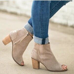 TOMS Majorca Peep Toe Bootie